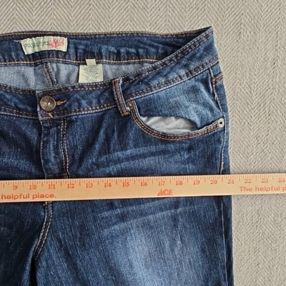 Paris Blues Jeans Women's Size 20W (W40xL30) Dark Blue Embroidered Flap Back Pkt - Picture 10 of 16